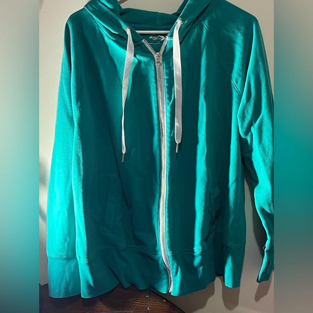 Mta sports turquoise hoodie